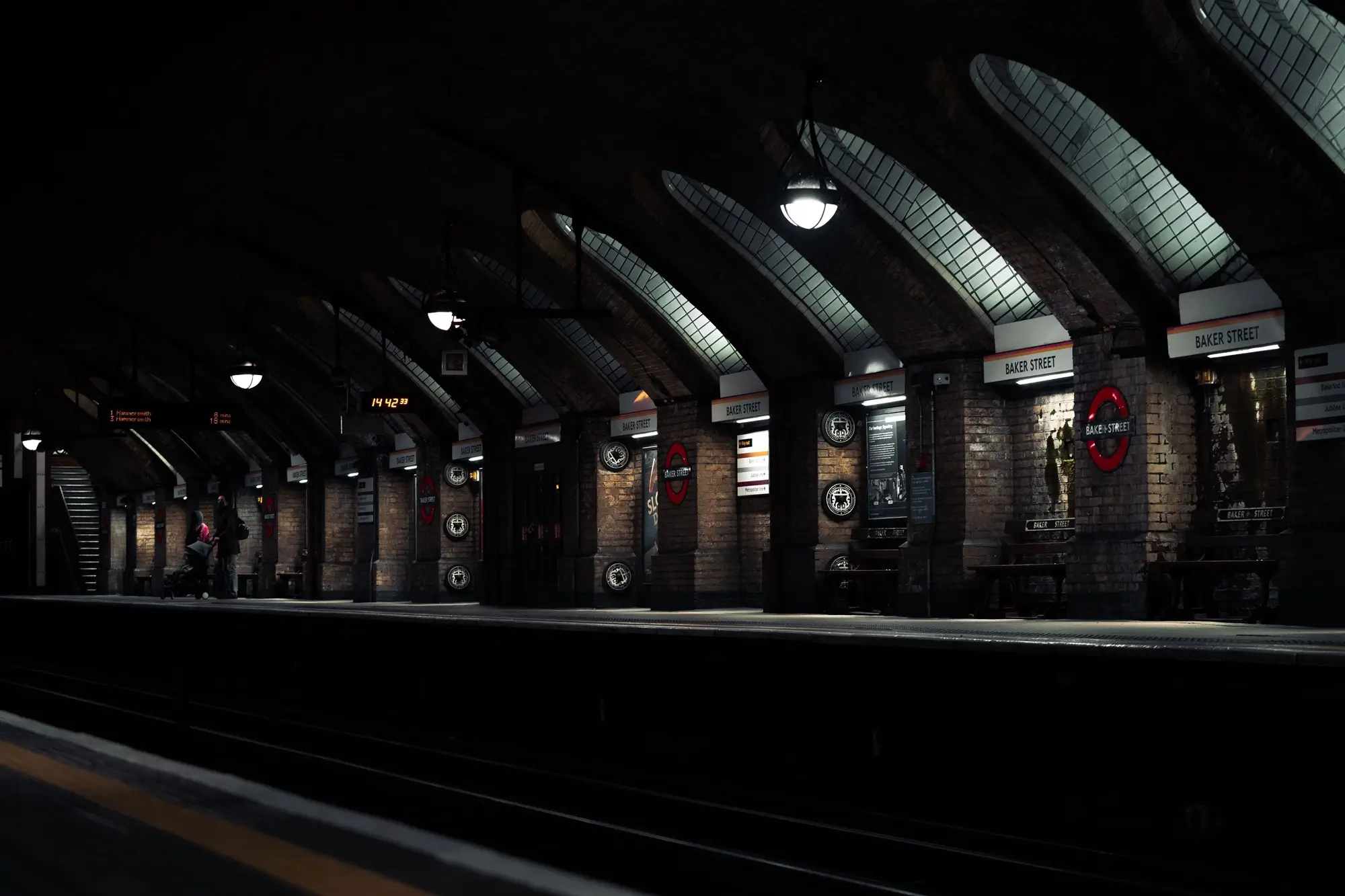 Blackwater Taxi Train waiting at a station platform in england